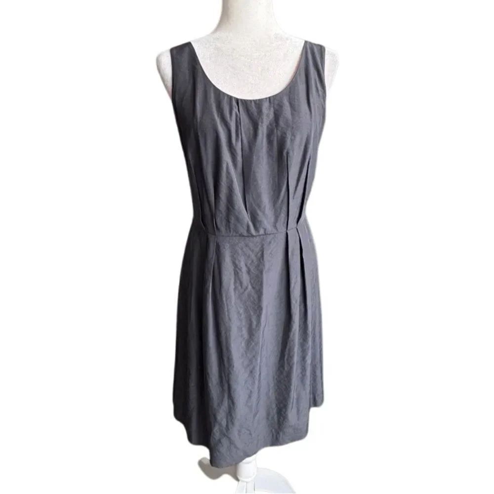 Ann Taylor LOFT Gray Dress Sleeveless SZ 10